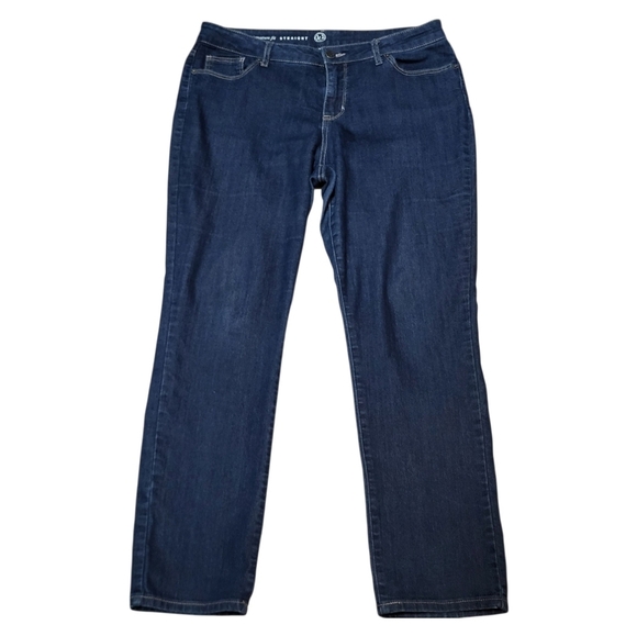 Westport W62 Dark Blue Women's Signature Fit Straight Jeans - Size 12S - Picture 3 of 7